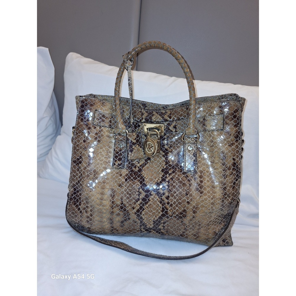 Michael Kors‎ Hamilton Python embossed tote bag